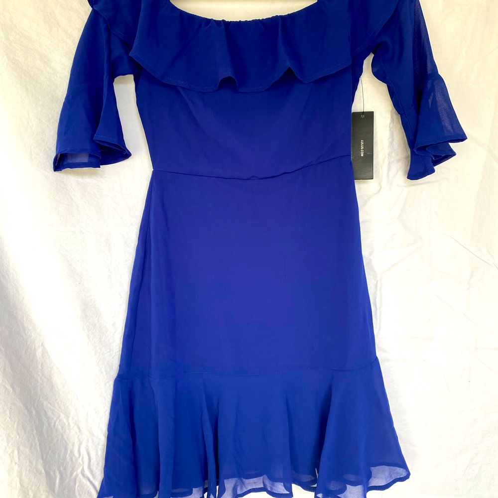 Lulu’s Women’s Off Shoulder Dress S XS NEW w TAGS